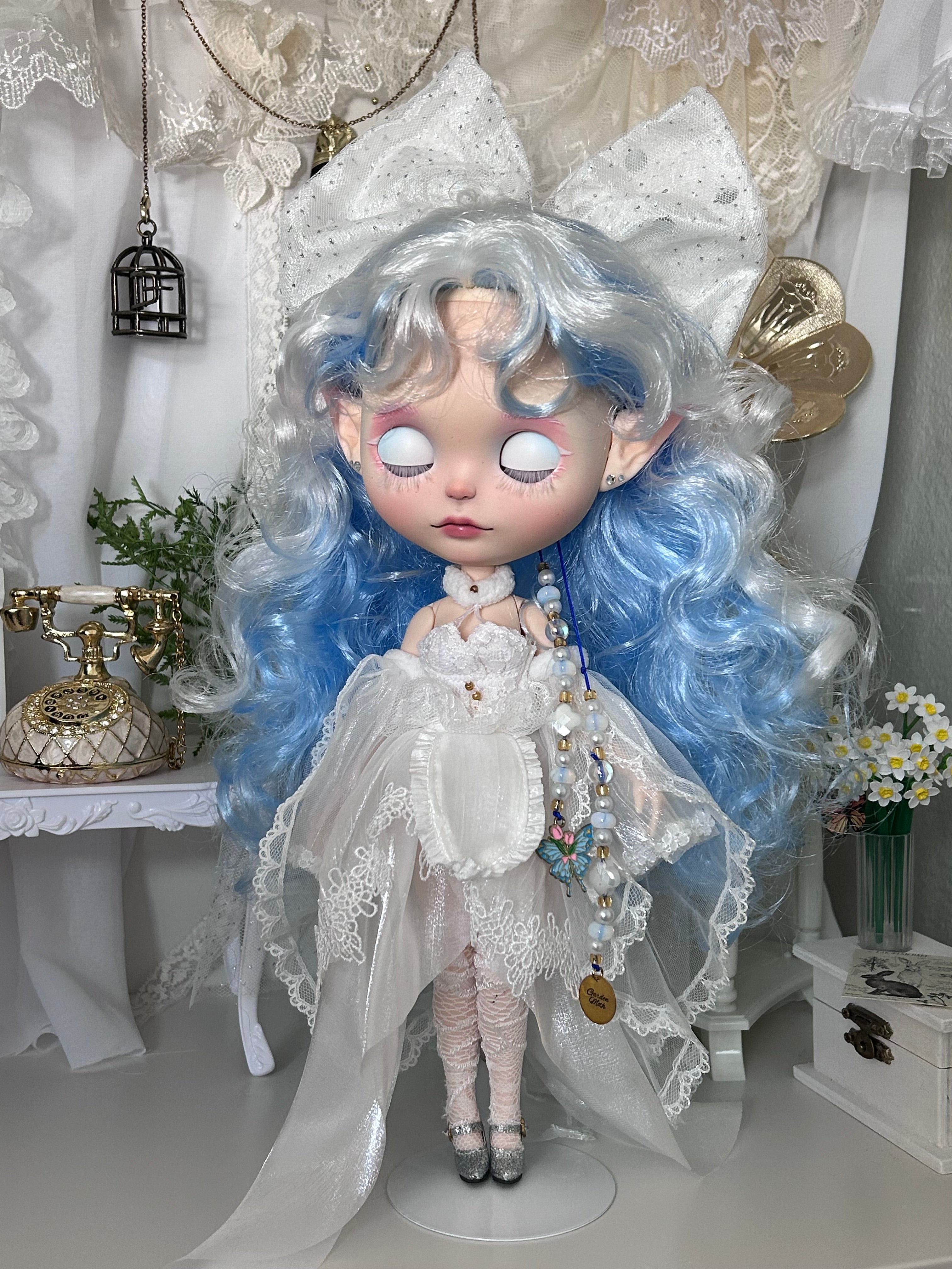 ☺︎︎ ハンドメイド  約8センチの女の子 ooak doll ✽.。. Eira ❄️ OOAK Customized Doll – GardenMoth