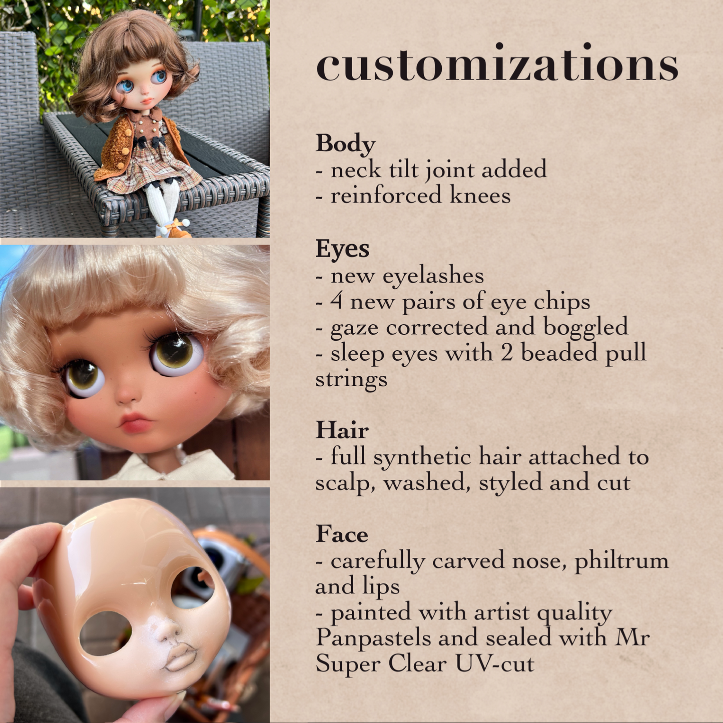 Reserved for Veronica | Custom Personalized Blythe Doll