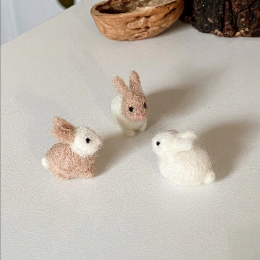 Miniature Needle Felted Bunny